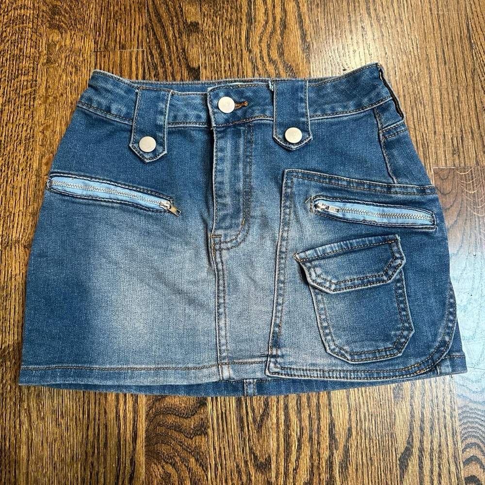 Fashion nova denim mini skirt